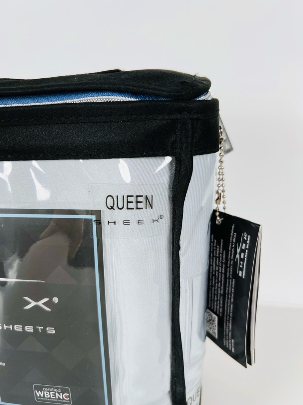 NWT Sheex Original Performance Queen Fitted Sheet In Pearl Blue - Picture 2 of 7